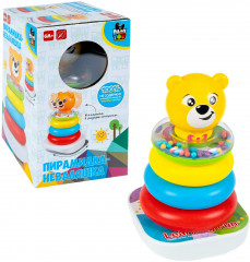 Пирамидка-неваляшка «Медвежонок» - Фото 3
