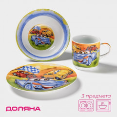 Набор детской посуды «Гонки» - Фото 5