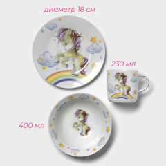 Набор детской посуды «Единорог» - Фото 2