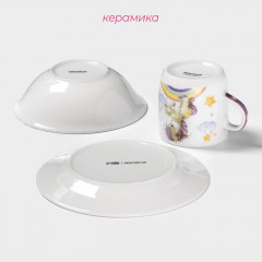 Набор детской посуды «Единорог» - Фото 3