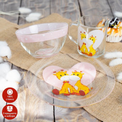 Набор детской посуды «Жирафы» - Фото 1