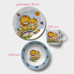 Набор детской посуды «Львята» - Фото 2