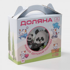 Набор детской посуды «Семья пандочек» - Фото 4