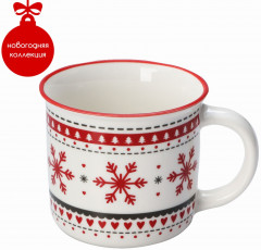 Кружка «Новый год. Снежинки» - Фото 1