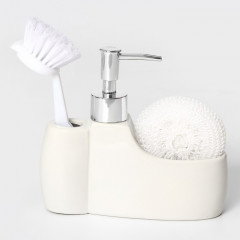 Дозатор для моющего средства с губкой и щёткой «Блеск» - Фото 5