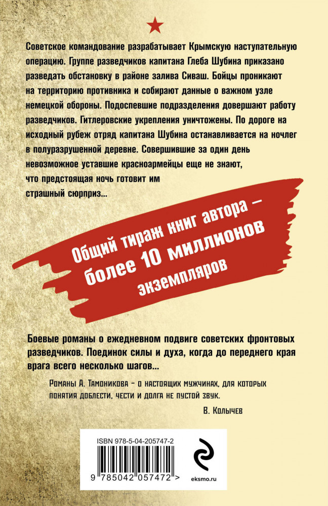Багровое пепелище | Фронтовая разведка 41-го. Боевая проза Тамоникова (обложка) | Фото 2