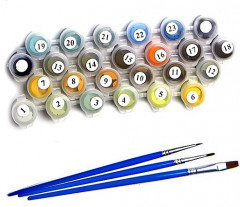 Набор для раскрашивания по номерам на холсте «Б. Кустодиев. Широкая масленица» (40×50 см) - Фото 1