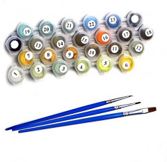 Набор для раскрашивания по номерам на холсте «На чердаке» (40×50 см) - Фото 1