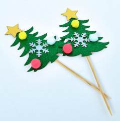 Набор топперов для украшения «Ель» - Фото 3