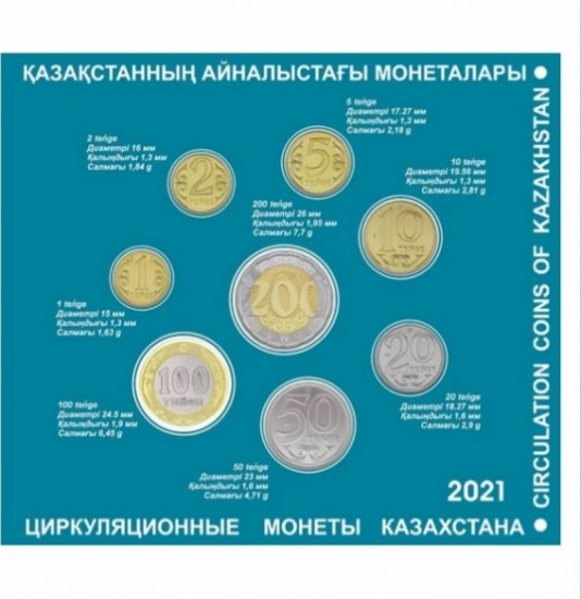 Набор монет 30 лет независимости Казахст