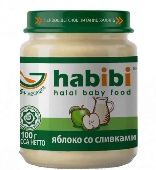 Набор пюре детского «Яблоко со сливками»