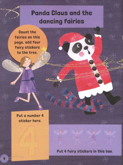 Panda Claus Christmas 123 Activity & Sticker Book