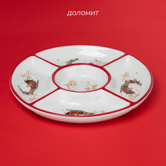 Менажница новогодняя «Сани Деда Мороза» - Фото 1