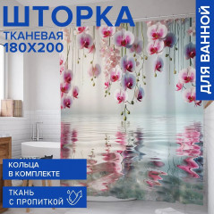 Штора для ванной «Отблеск орхидей» - Фото 1
