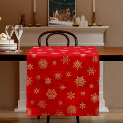 Скатерть-дорожка «Red snowflakes» - Фото 2