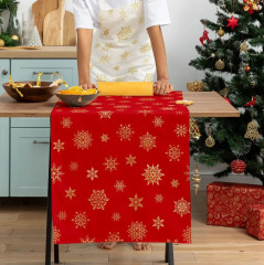 Скатерть-дорожка «Red snowflakes» - Фото 5