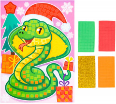 Аппликация новогодняя «Змея» - Фото 3