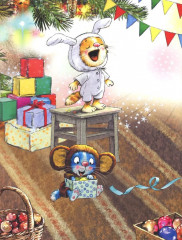 Круглый год в Котофеевке. Книга с наклейками - Фото 2