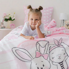 Комплект постельного белья «Зайки» - Фото 1