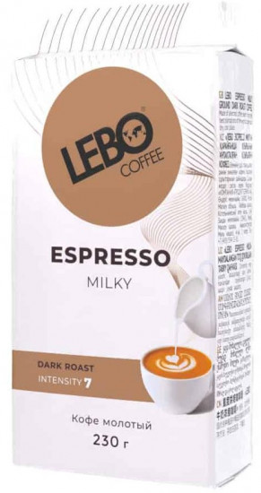 Кофе жареный молотый «Espresso milky»