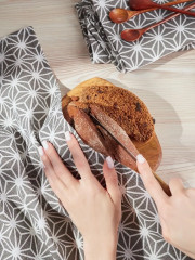 Комплект полотенец вафельных «Абстракция» - Фото 5