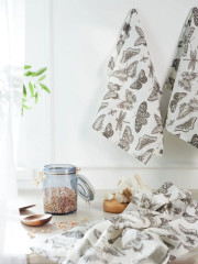 Комплект полотенец вафельных «Бабочки» - Фото 1