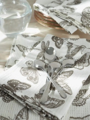 Комплект полотенец вафельных «Бабочки» - Фото 3