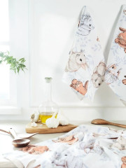 Комплект полотенец вафельных «Зайчишка» - Фото 1