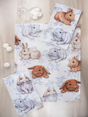 Комплект полотенец вафельных «Зайчишка» - Фото 7