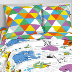 Комплект постельного белья «Весёлый зоопарк» - Фото 1