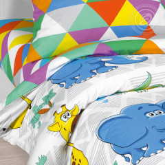 Комплект постельного белья «Весёлый зоопарк» - Фото 3