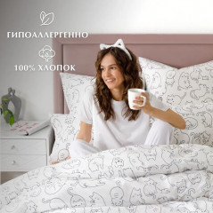 Комплект постельного белья «Cat party» - Фото 7