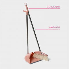 Щётка для пола с совком - Фото 3