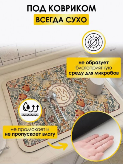 Коврик для сушки посуды