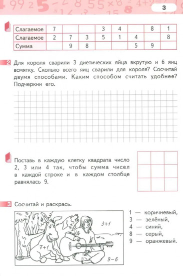Рабочая тетрадь. Математика. 1 класс. Часть 4