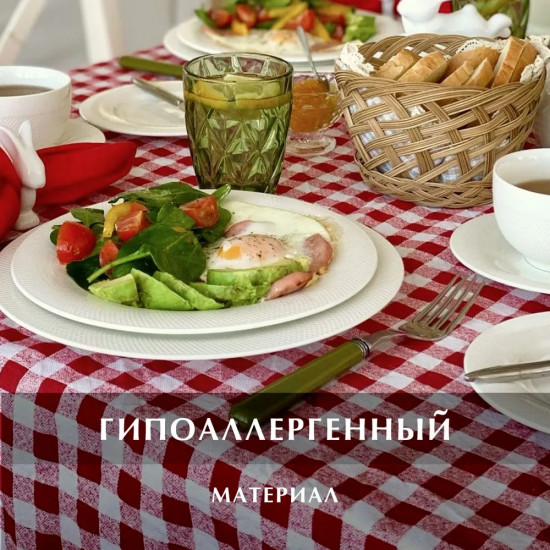 Скатерть «Клетка красная»