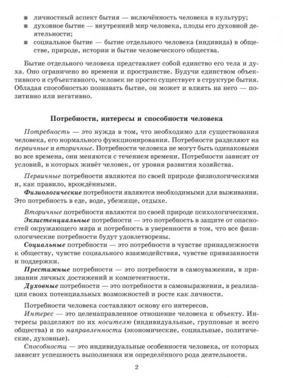 Справочник по обществознанию с вопросами для самопроверки. 9-11 классы