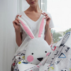 Подушка-игрушка декоративная «Заяц» - Фото 3