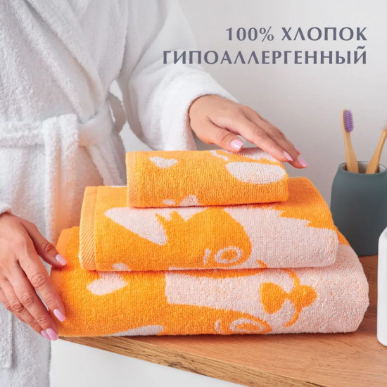 Полотенце махровое «Корги»