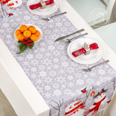 Скатерть-дорожка «Снеговики» - Фото 1