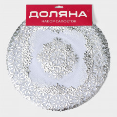 Набор салфеток сервировочных «Цветы» - Фото 6