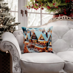 Подушка декоративная «Christmas house» - Фото 3