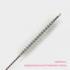 Набор трубочек многоразовых для напитков с ершиком - Фото 3