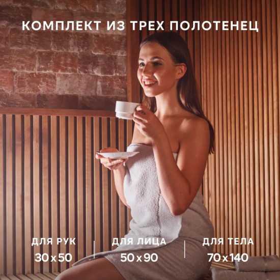 Набор полотенец махровых