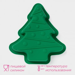 Форма для выпечки «Ёлочка с гирляндой» - Фото 1