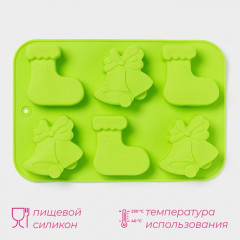 Форма для выпечки «Новый год. Колокольчики и сапожок» - Фото 2