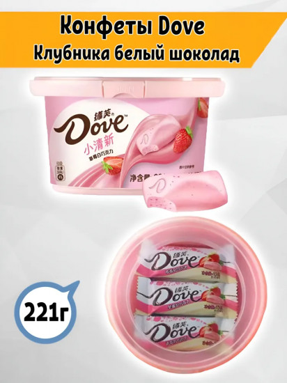 Конфеты «Strawberry White Chocolate. Клубника и белый шоколад»