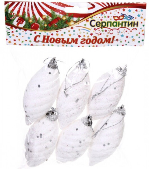 Набор игрушек ёлочных «Шишки»