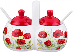 Банка для специй «Полевые маки» (17×10 см) - Фото 1