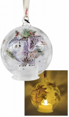 Шар ёлочный с подсветкой - Фото 1